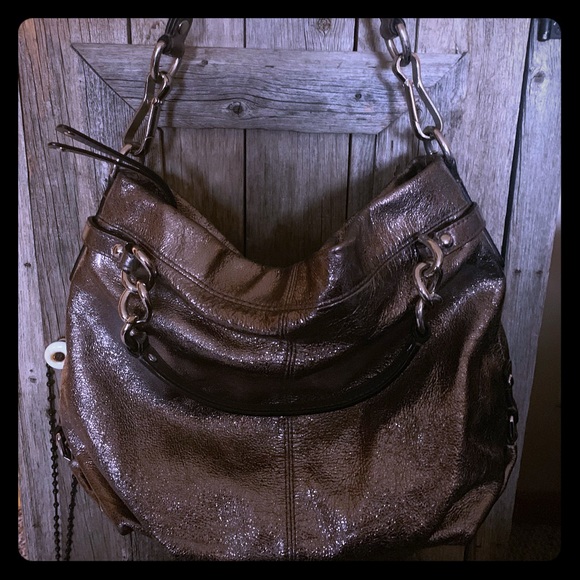 Coach Handbags - Silver sparkles coach bag